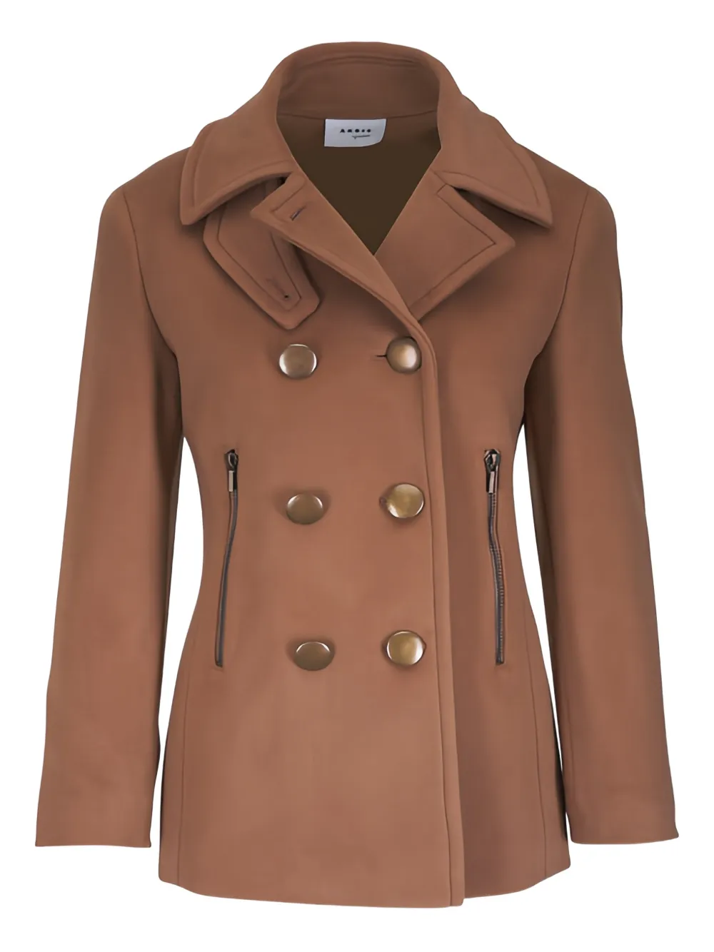 Akris Punto double-breasted zip coat - Marrone