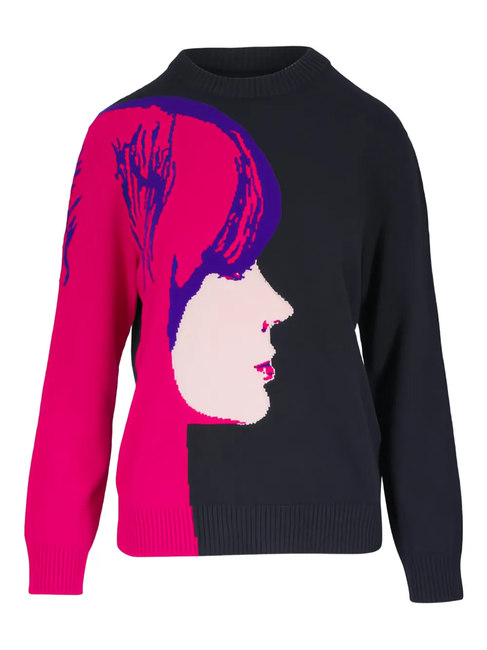 Akris Punto graphic-print sweater | Blue | Image 1