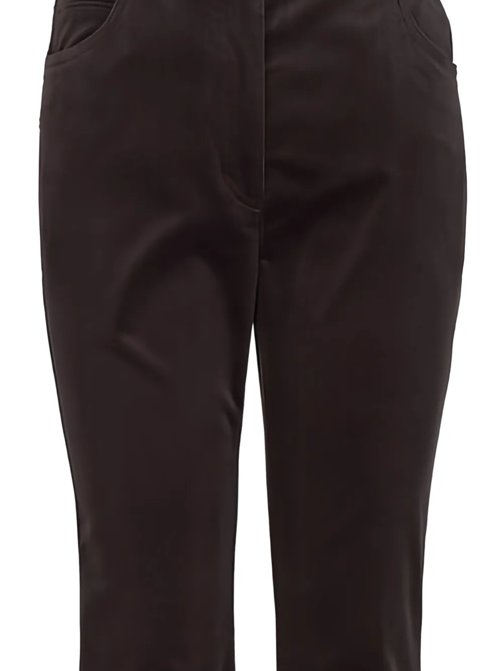 Akris Punto Ribfluwelen broek met zak - Bruin