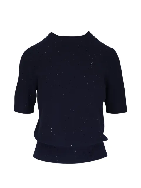 Akris suéter tejido manga corta