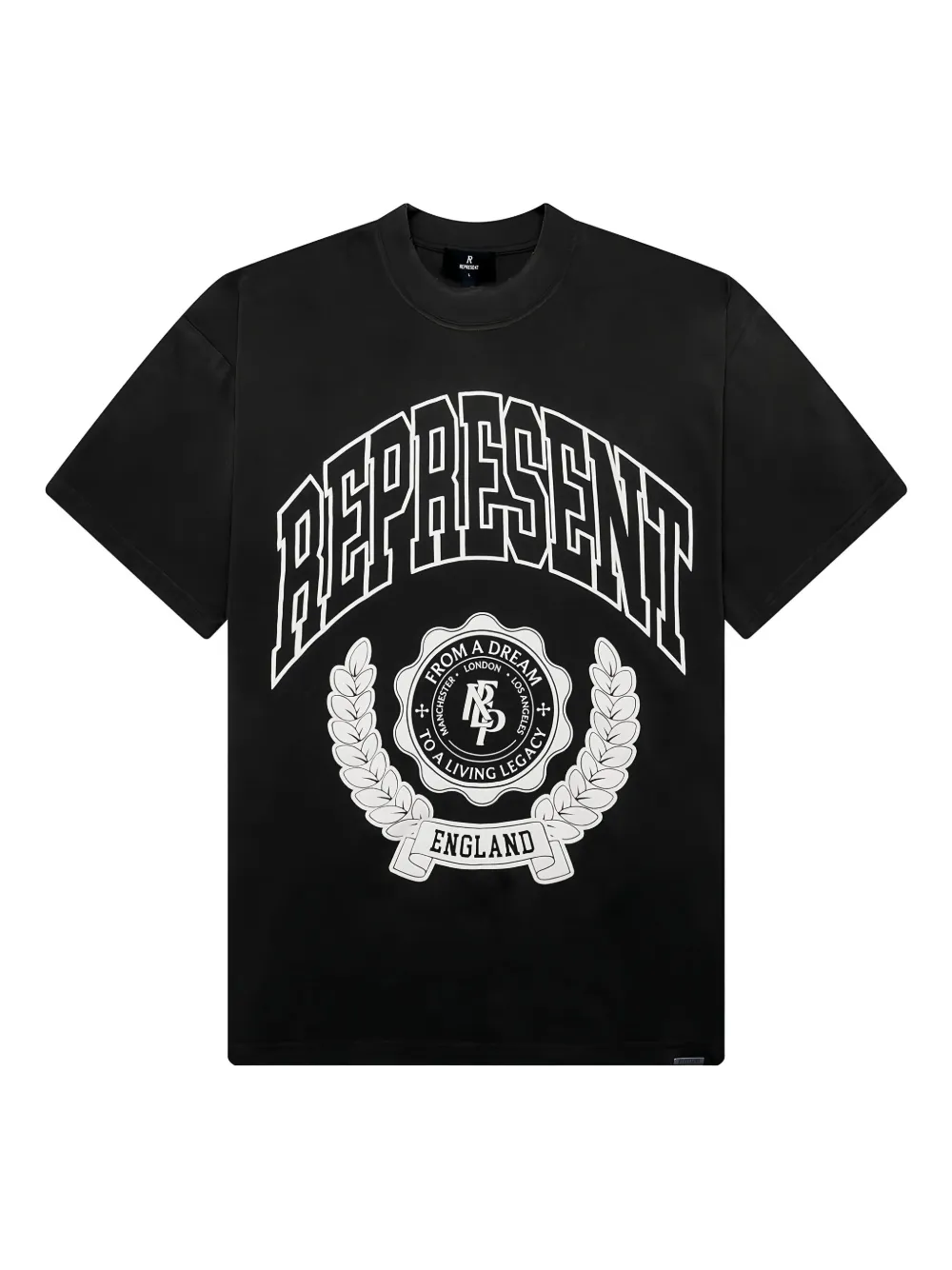 Represent Graphic-print Crew-neck T-shirt In Black