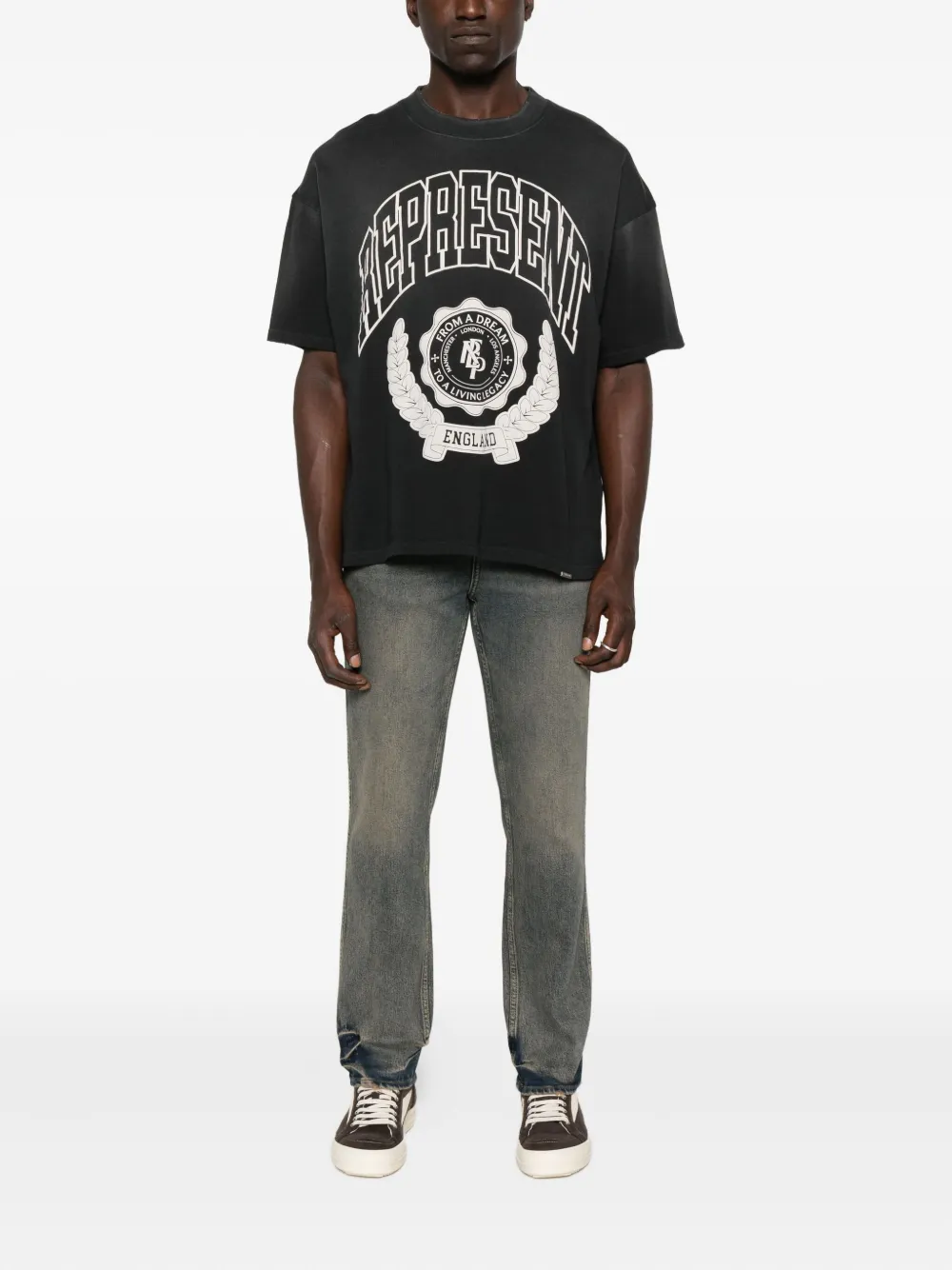 Represent graphic-print crew-neck T-shirt | T-Shirts | Image 2