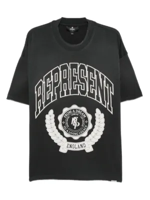 Represent Camiseta Com Estampa | Cinza | FARFETCH BR