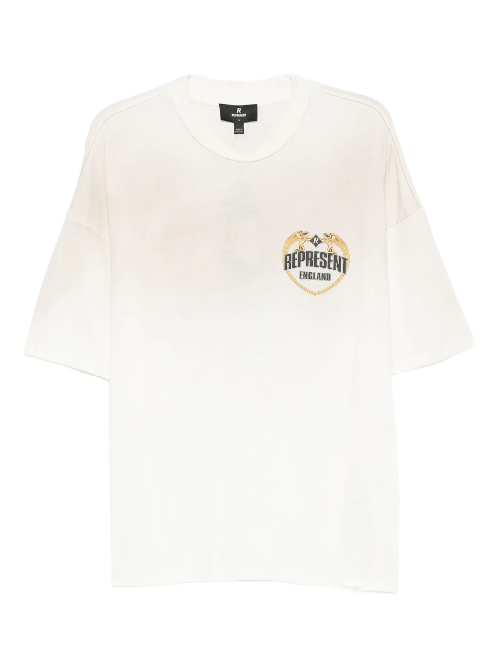 Represent Graphic-print Crew-neck T-shirt In Gray