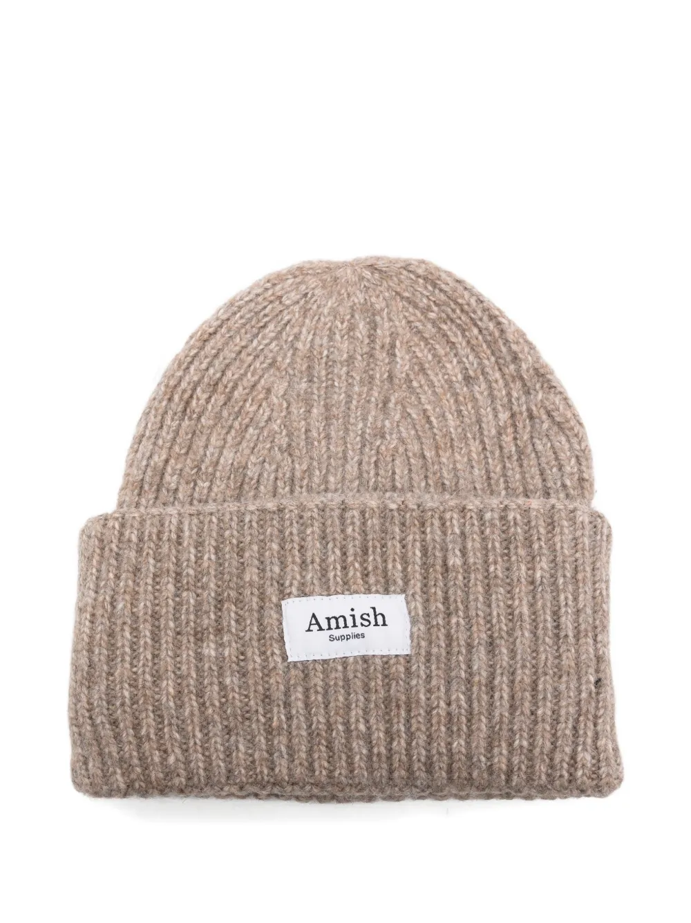 Amish Ribbed Beanie In Neutral