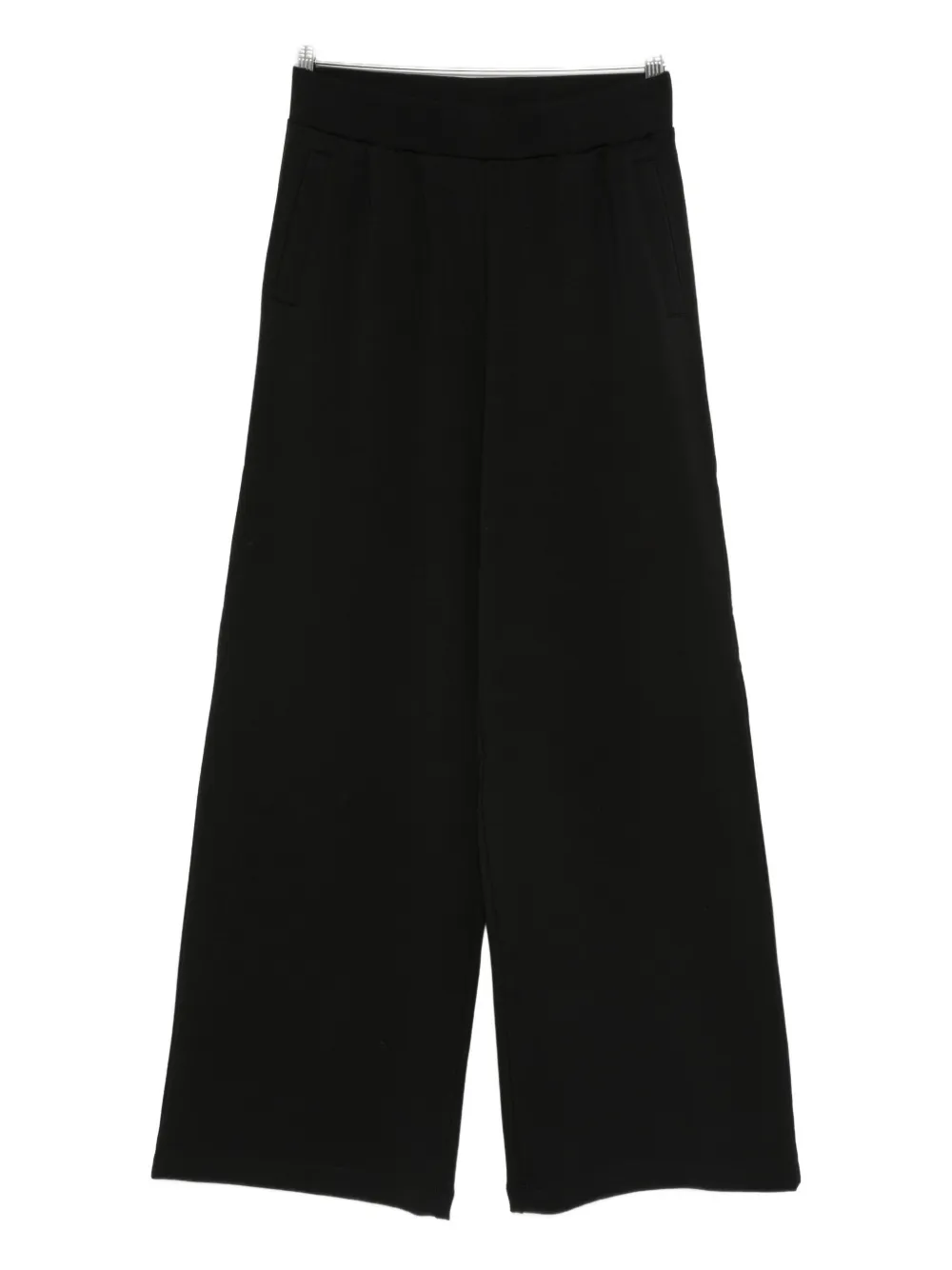 Liu •jo Flared Wide-leg Trousers In Black