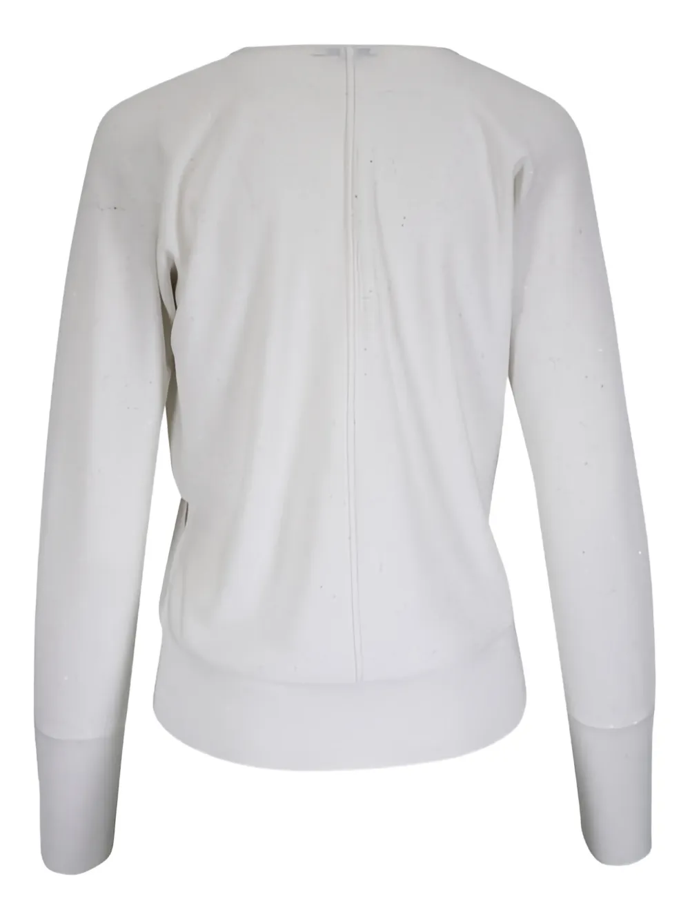  Kinross Cashmere V-neck Wrap Top - Neutrals 