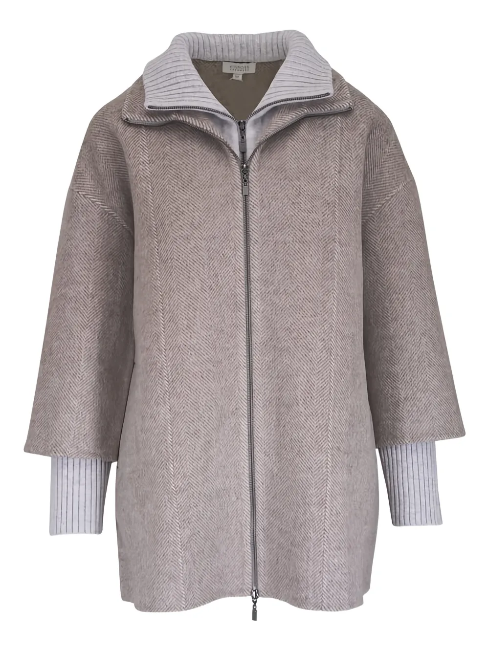 Kinross Cashmere herringbone coat - Toni neutri