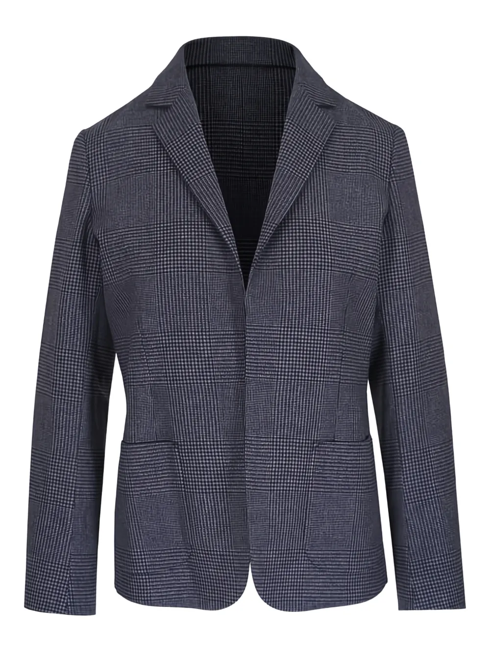 Kiton Blazer a quadri - Blu