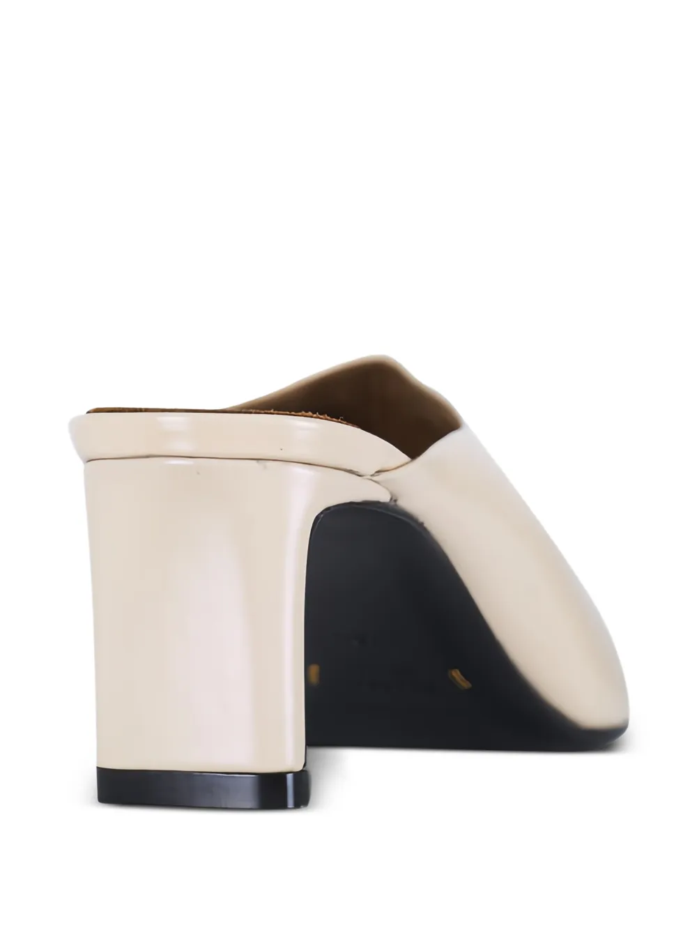  Khaite Leather Heeled Mules - Neutrals 