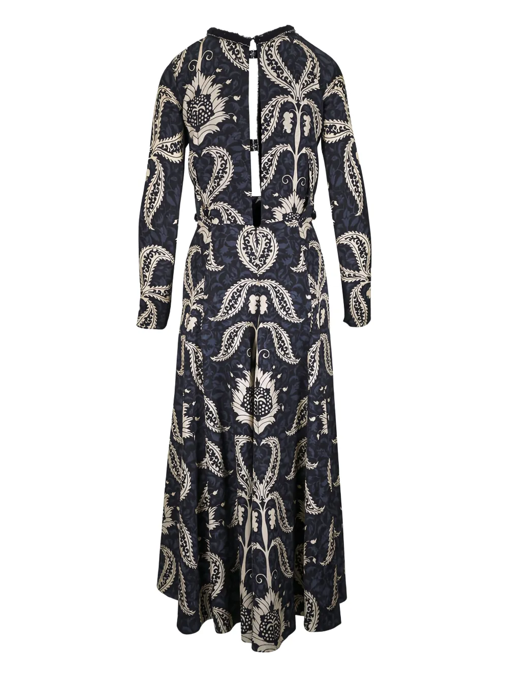 Johanna Ortiz Midi-jurk met bloemenprint - Blauw