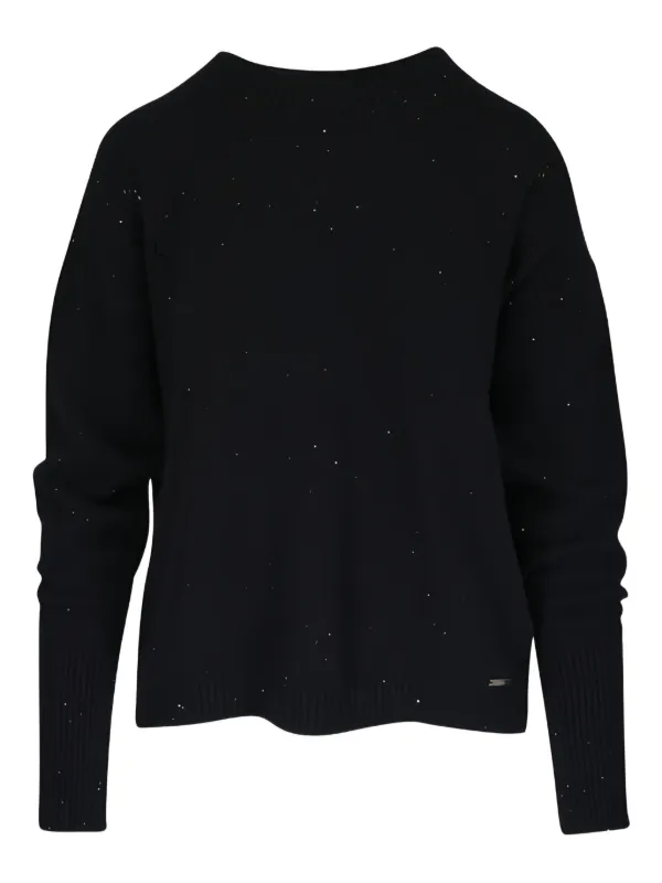Kiton Sparkle-detail Sweater in Black