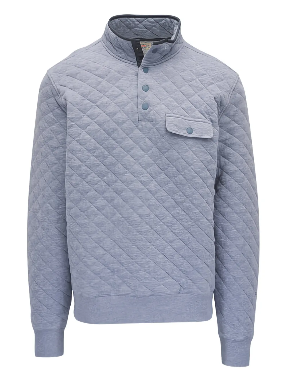FAHERTY Epic quilted button sweatshirt | azul | Image 1