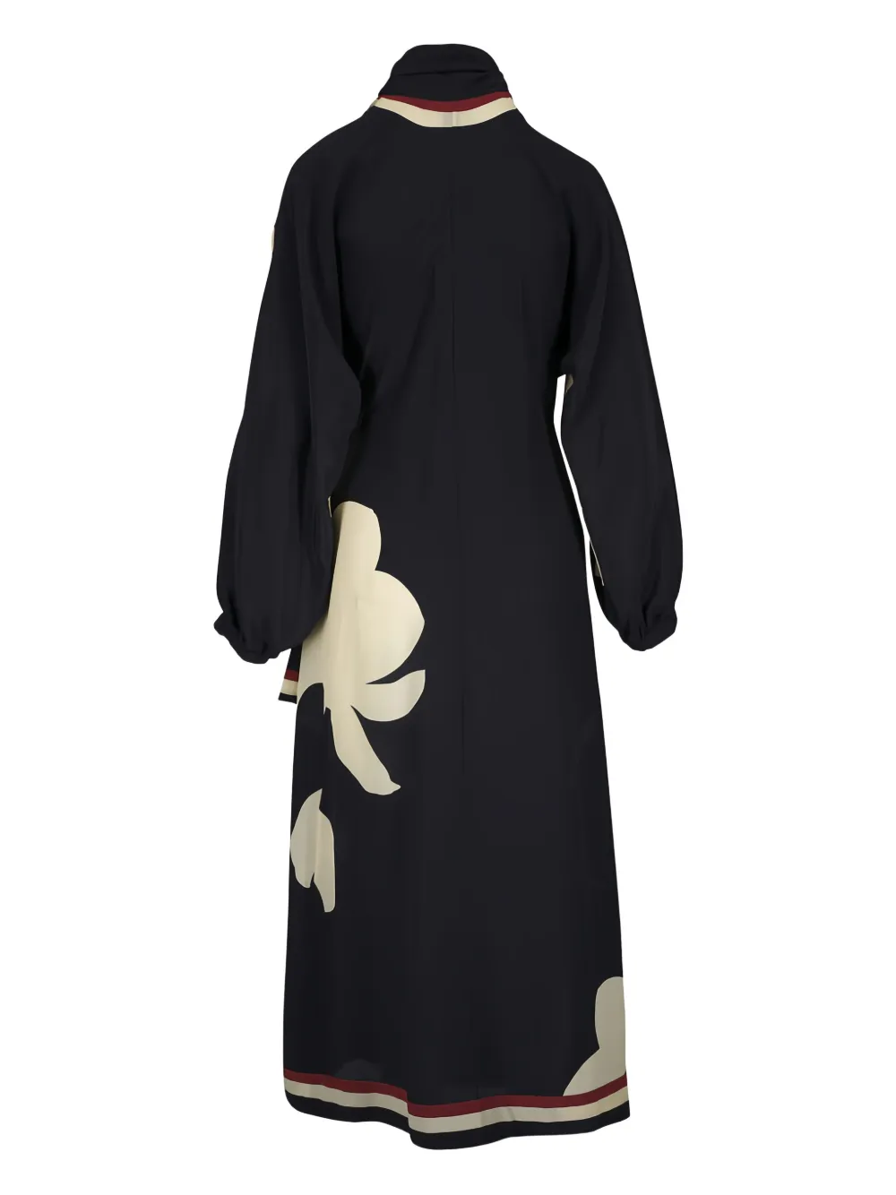 Johanna Ortiz Midi-wikkeljurk met bloemenprint - Zwart