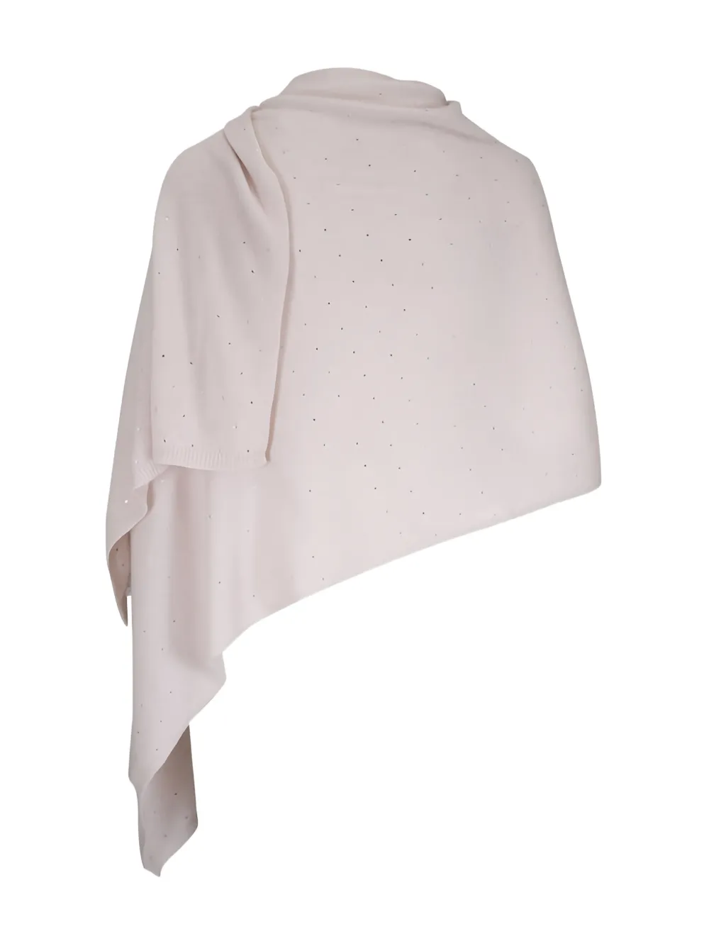 Kinross Cashmere Verfraaide sjaal - Beige