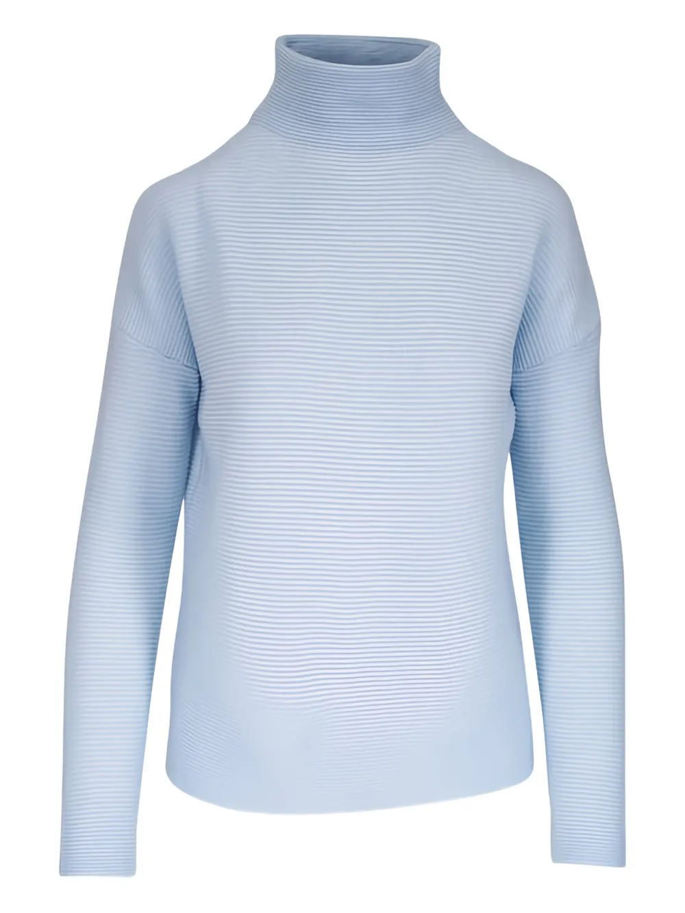 Kinross Cashmere ribbed roll-neck top - Blau