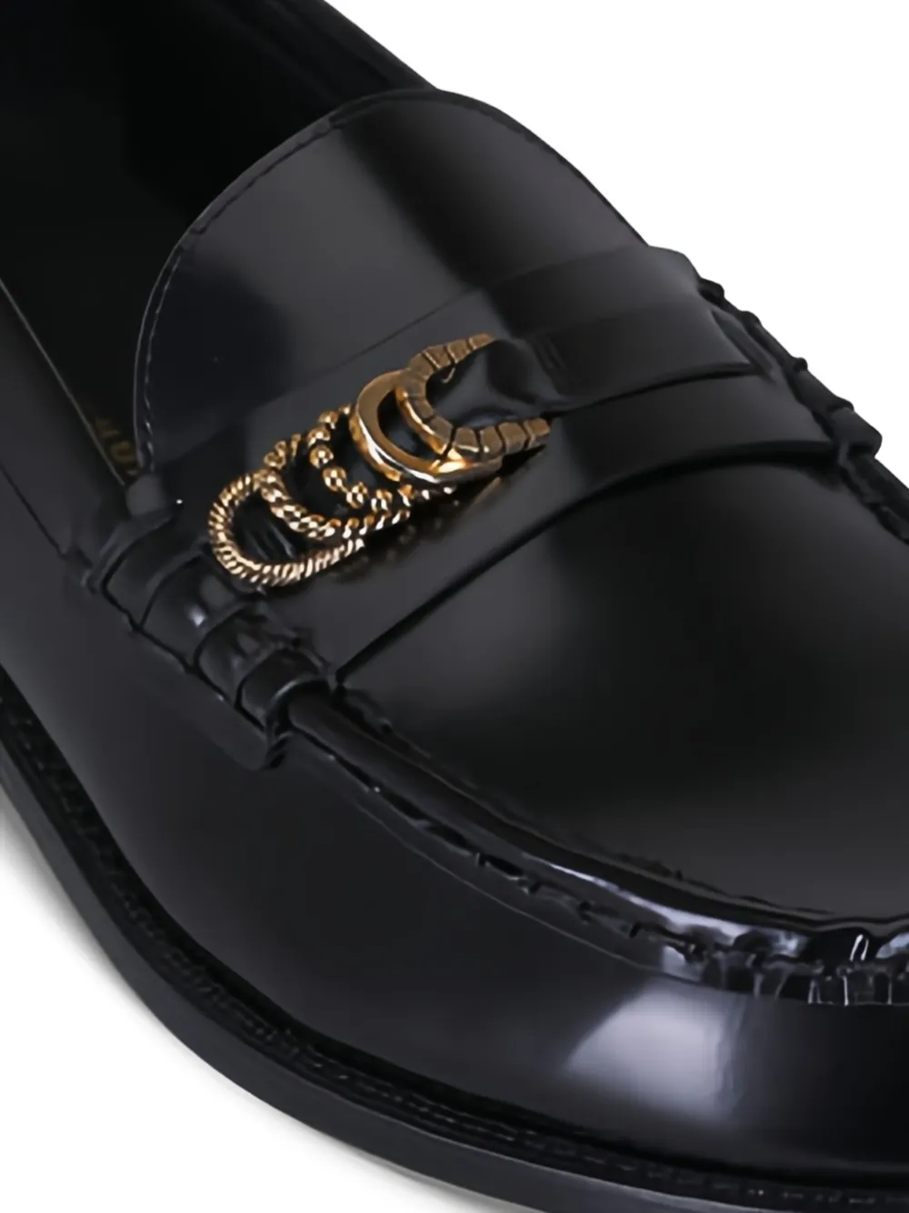 Dorothee Schumacher Loafers met kettingdetail Zwart