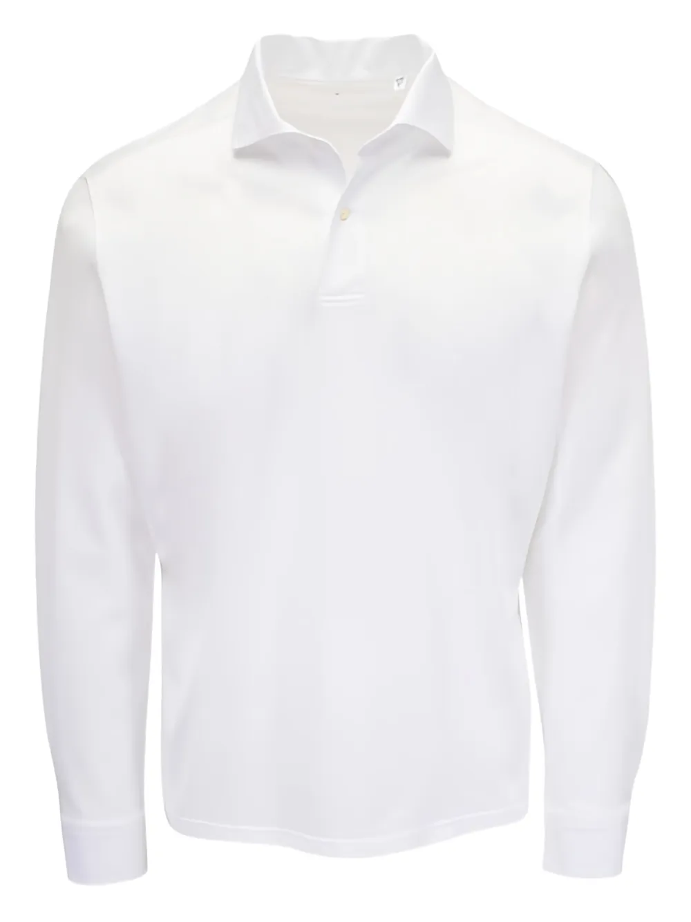EMANUEL BERG playera tipo polo de canalé | blanco | Image 1