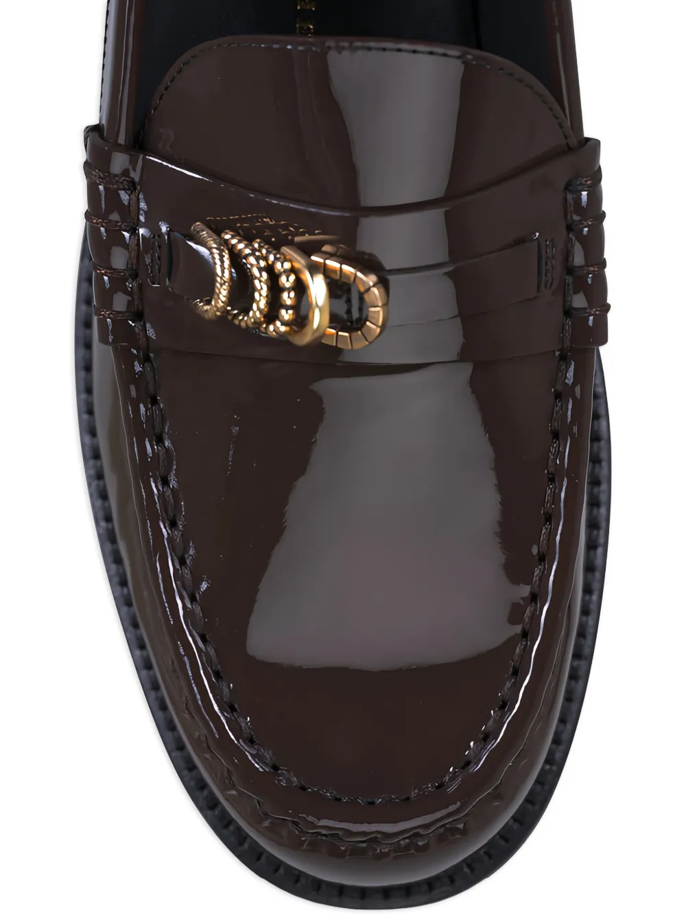 Dorothee Schumacher Loafers met kettingdetail Bruin