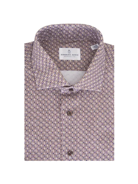 EMANUEL BERG geometric-print shirt