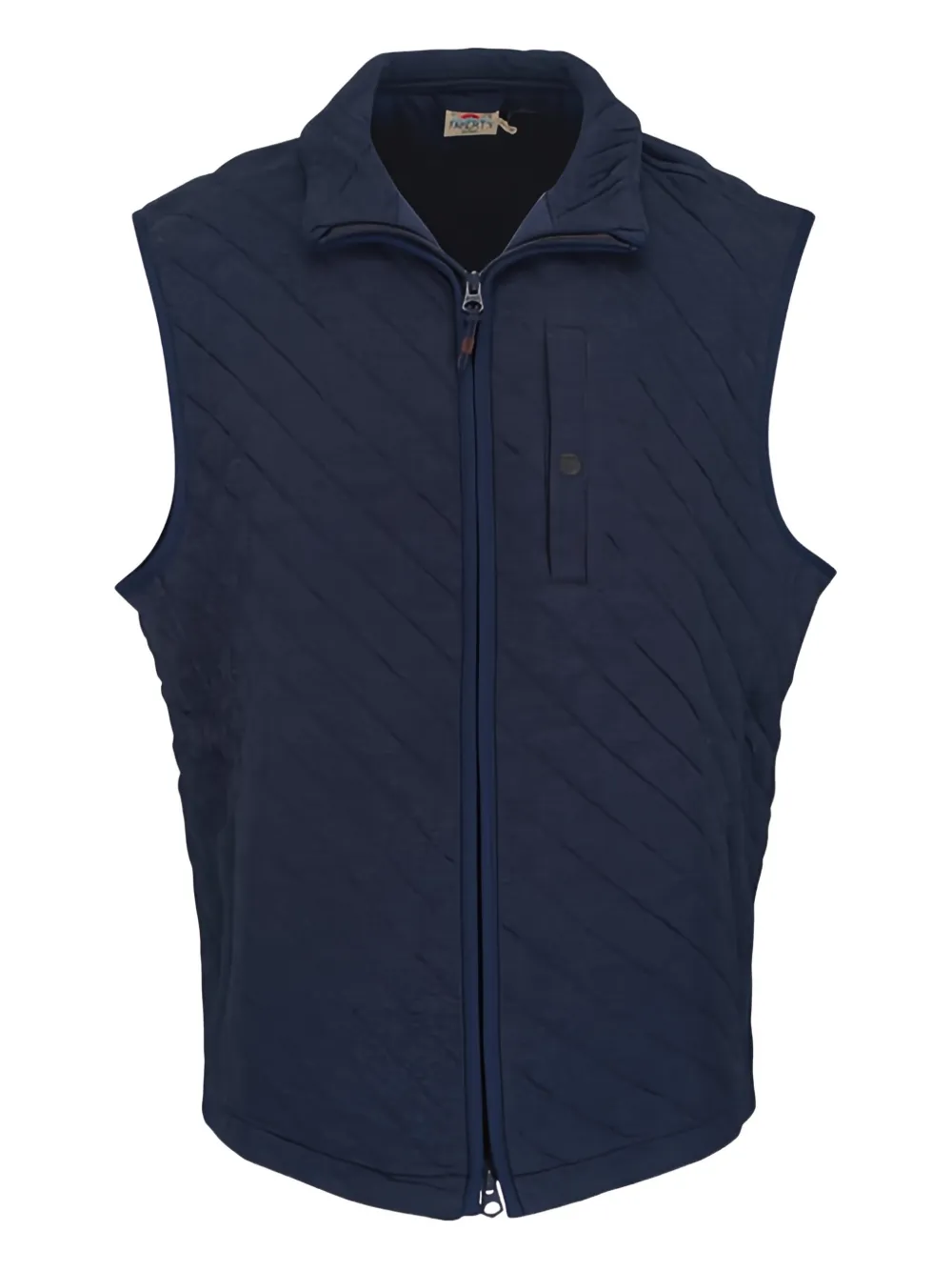 FAHERTY quilted zip-up gilet | Blue | Image 1