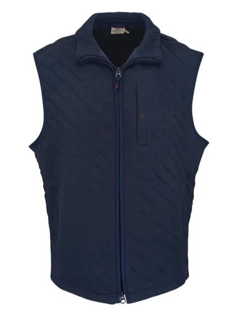 FAHERTY quilted zip-up gilet