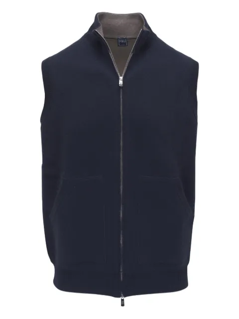 Fedeli zip sleeveless jacket