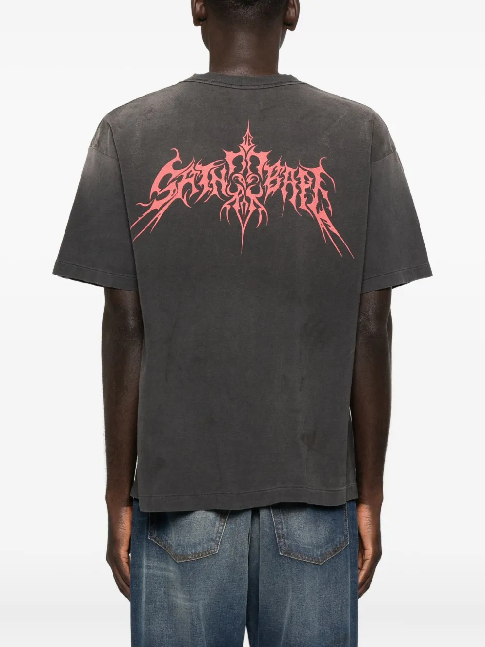 Saint Mxxxxxx Graphic-print T-shirt In Black