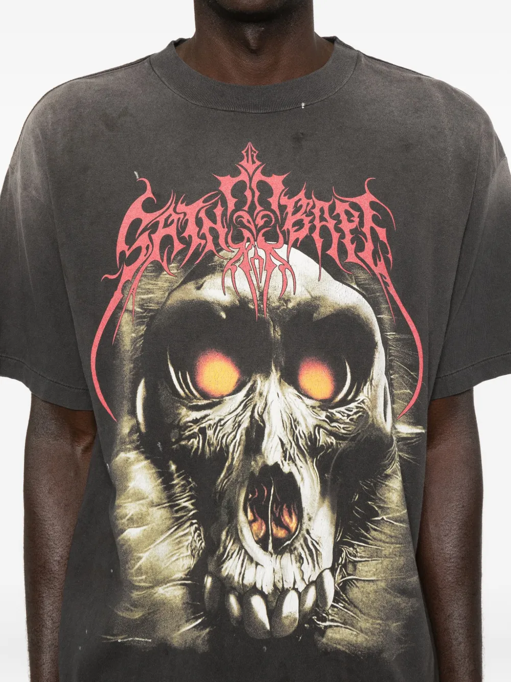 Saint Mxxxxxx Graphic-print T-shirt In Black