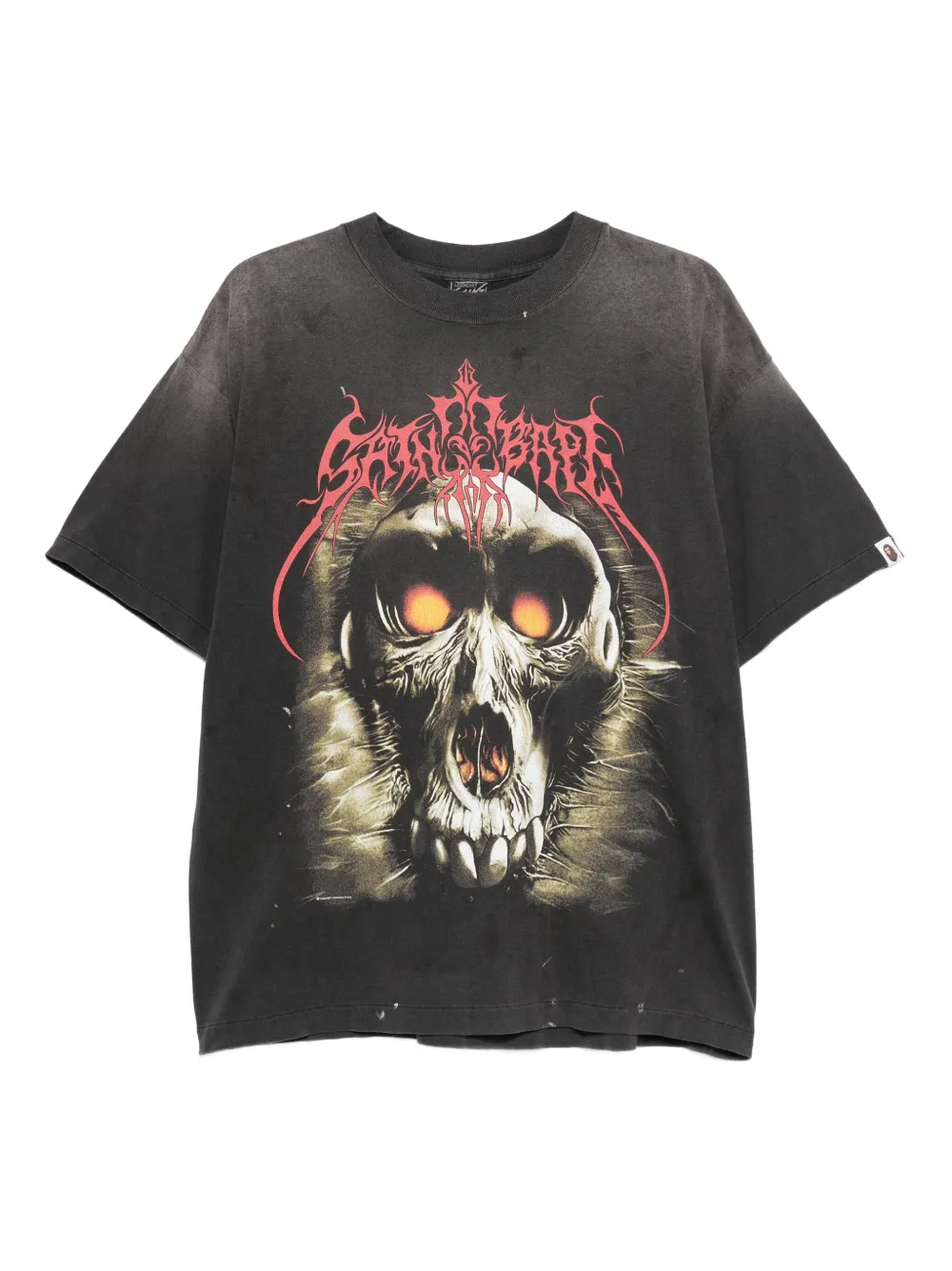 SAINT MXXXXXX graphic-print t-shirt | Black | Image 1