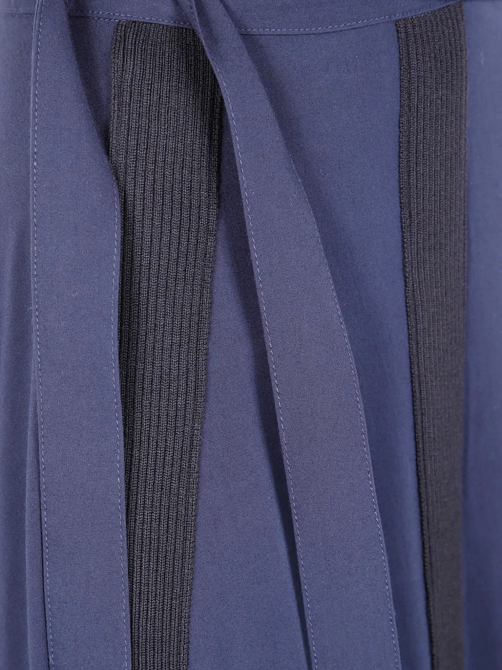 Pierantonio Gaspari Tie Waist Striped Skirt In Blue