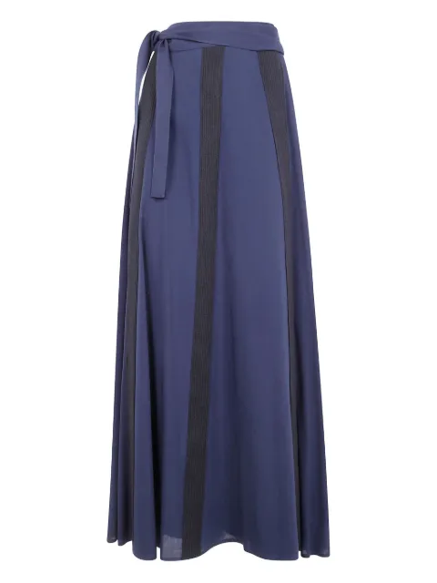 PierAntonioGaspari tie waist striped skirt