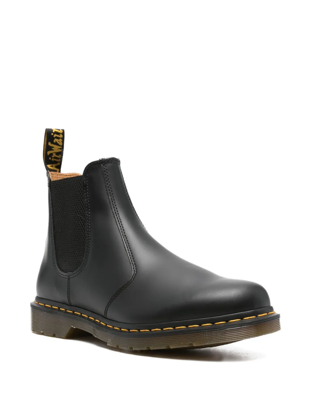 Dr. Martens Elastic-sided Leather Boots In Black