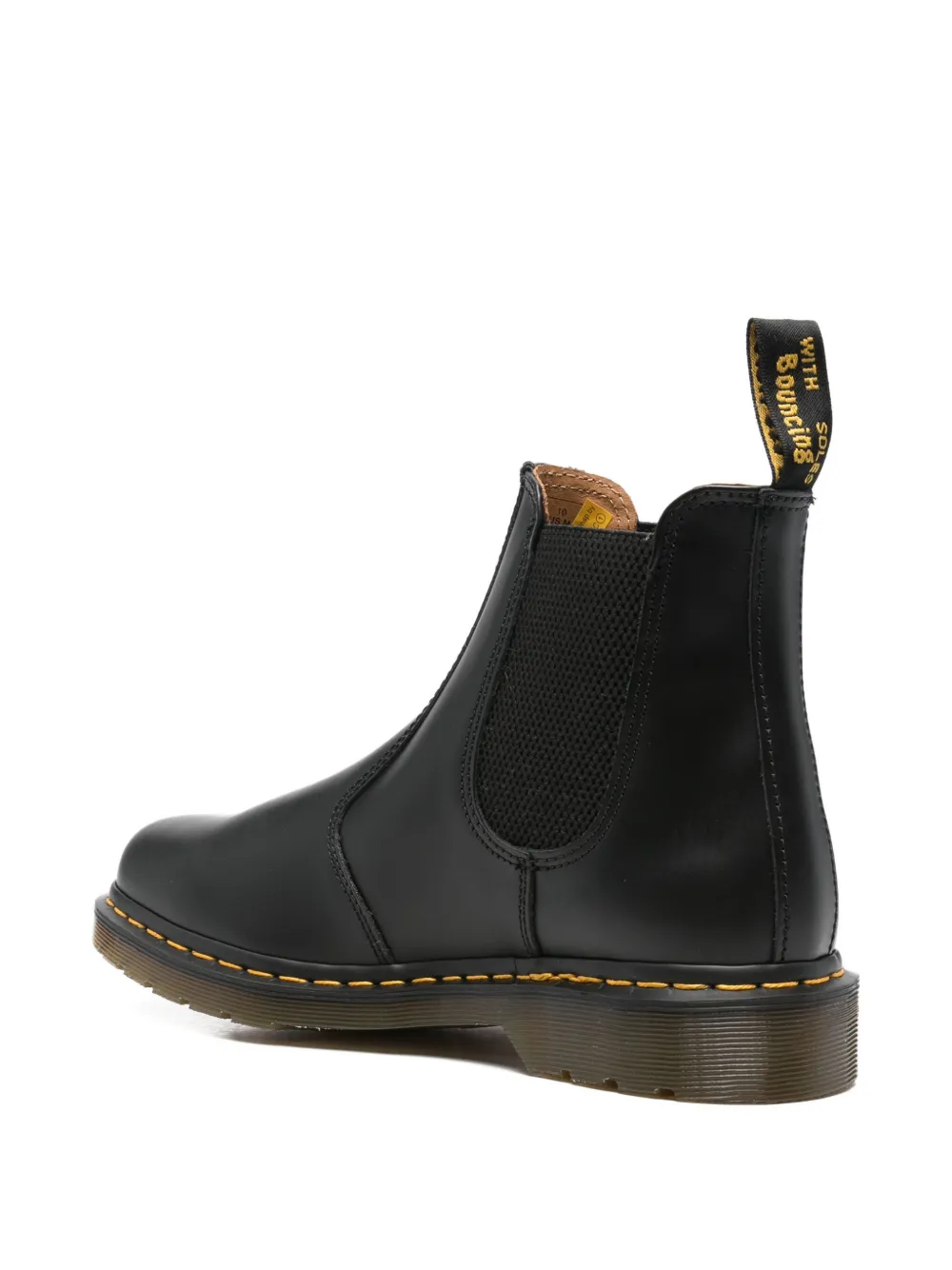 Dr. Martens Elastic-sided Leather Boots In Black