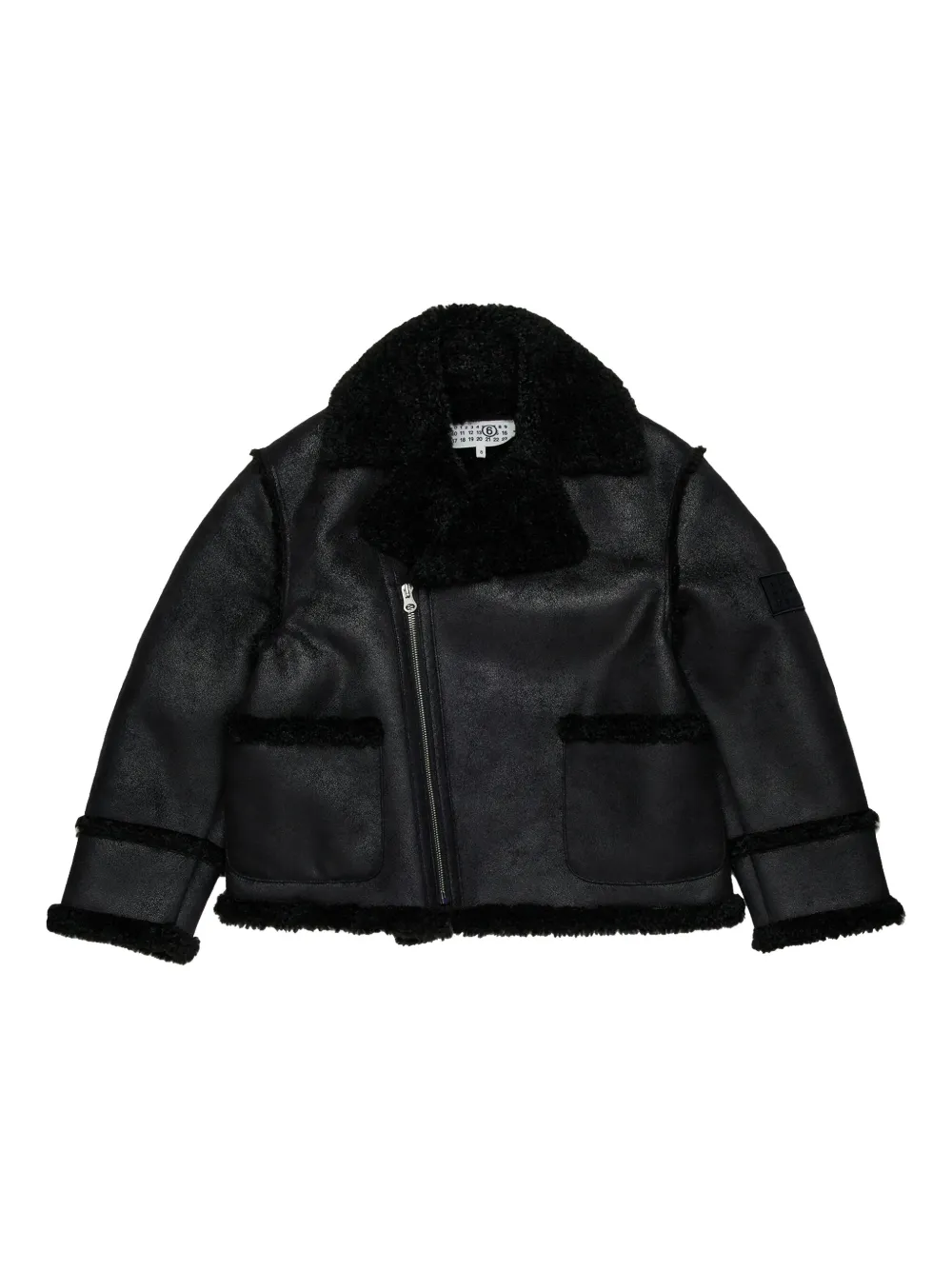 MM6 Maison Margiela Kids patch-pocket jacket - Nero