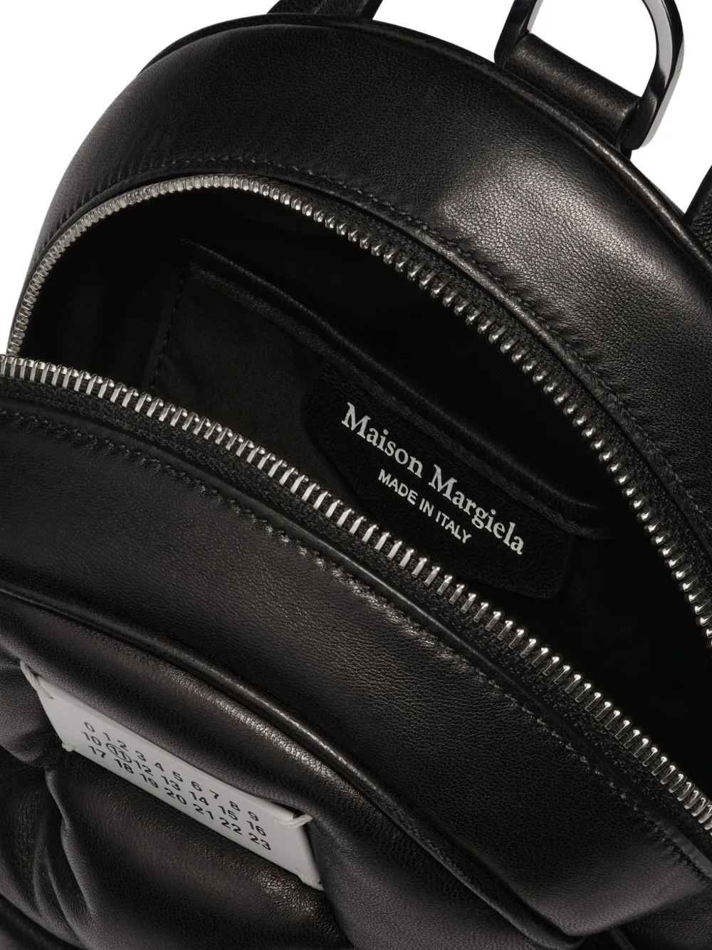 Maison Margiela Glam Slam Quilted Backpack In Black