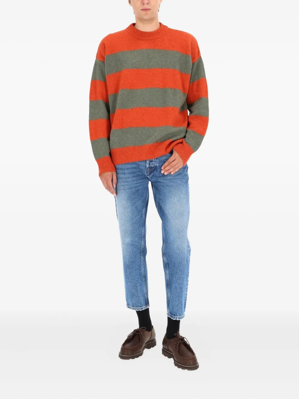 AMISH striped sweater - Oranje
