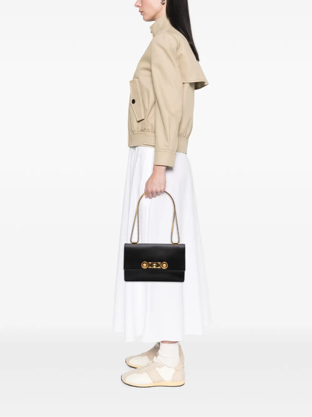 Versace Pre-Owned 1990-2025 Leather Medusa Flap Chain shoulder bag | Pre-Owned | Image 2