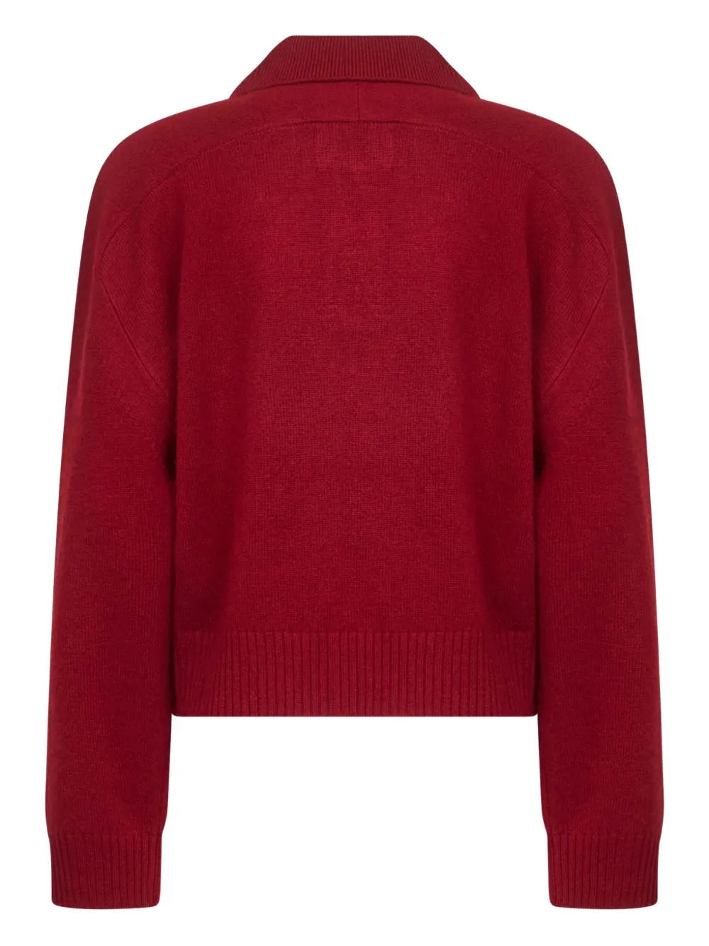 LouLou de Saison buttoned knit polo top - Rood