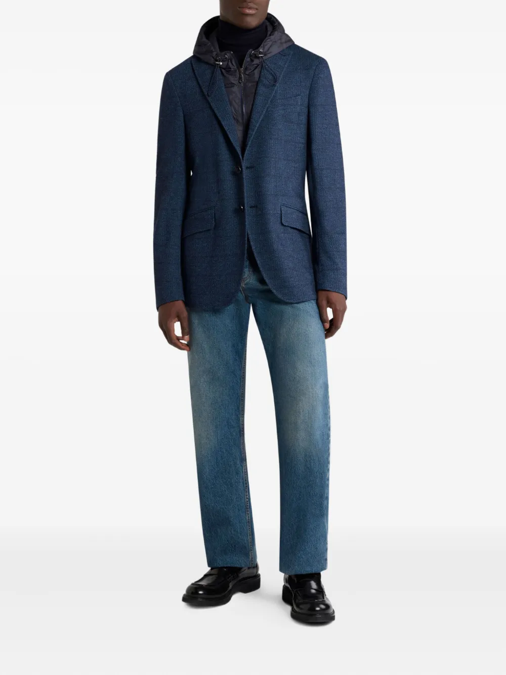 ETRO herringbone removable-hood jacket | Hooded Jackets | Image 2