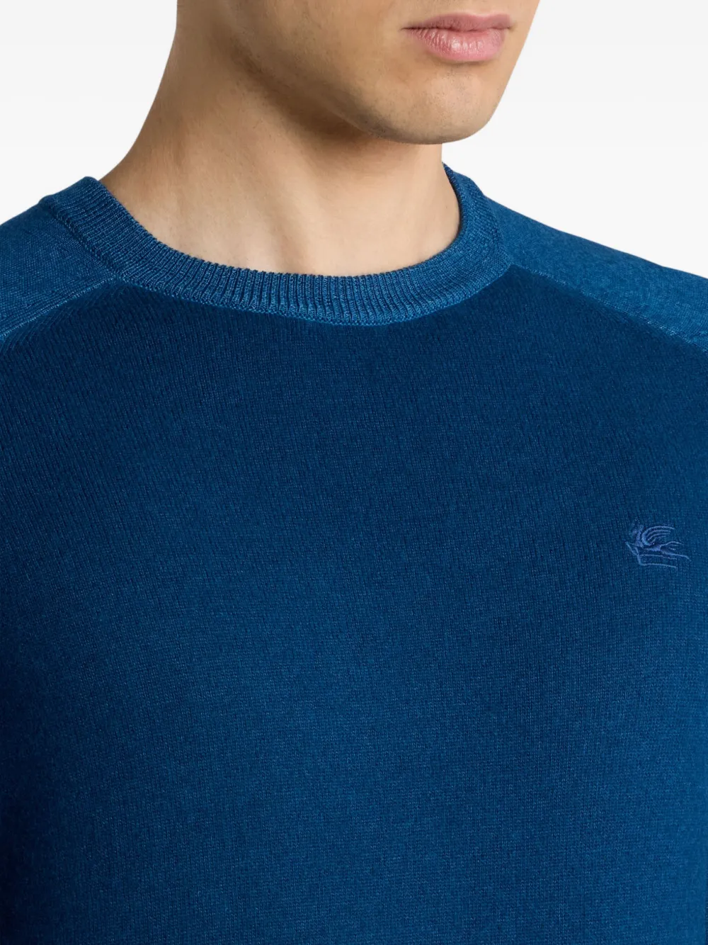 ETRO Wollen trui met Pegaso-logo Blauw