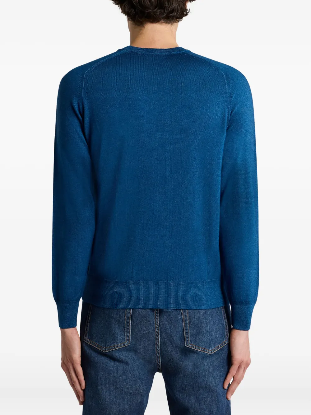 ETRO Wollen trui met Pegaso-logo Blauw