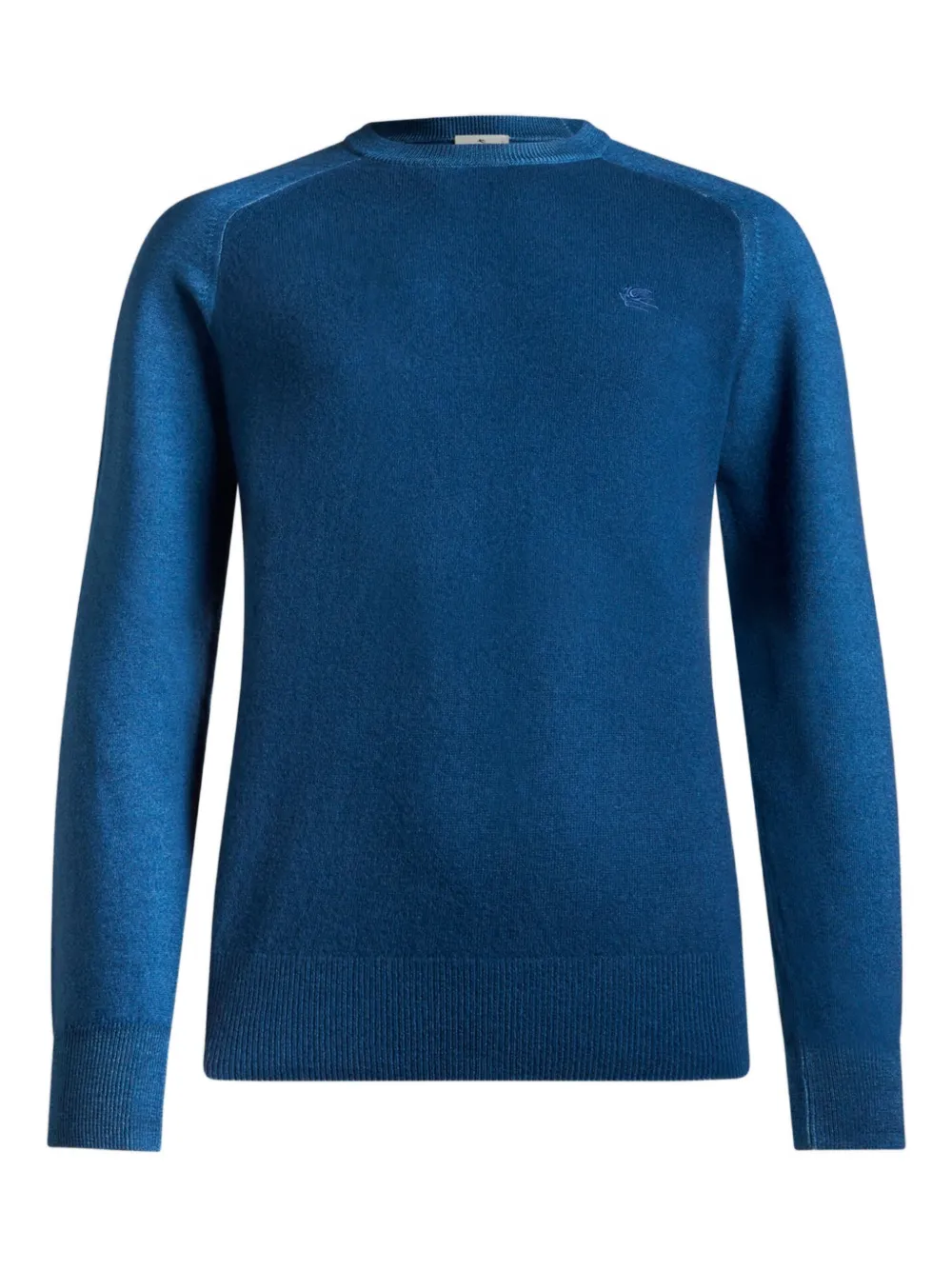 ETRO Pegaso-logo wool sweater - Blue