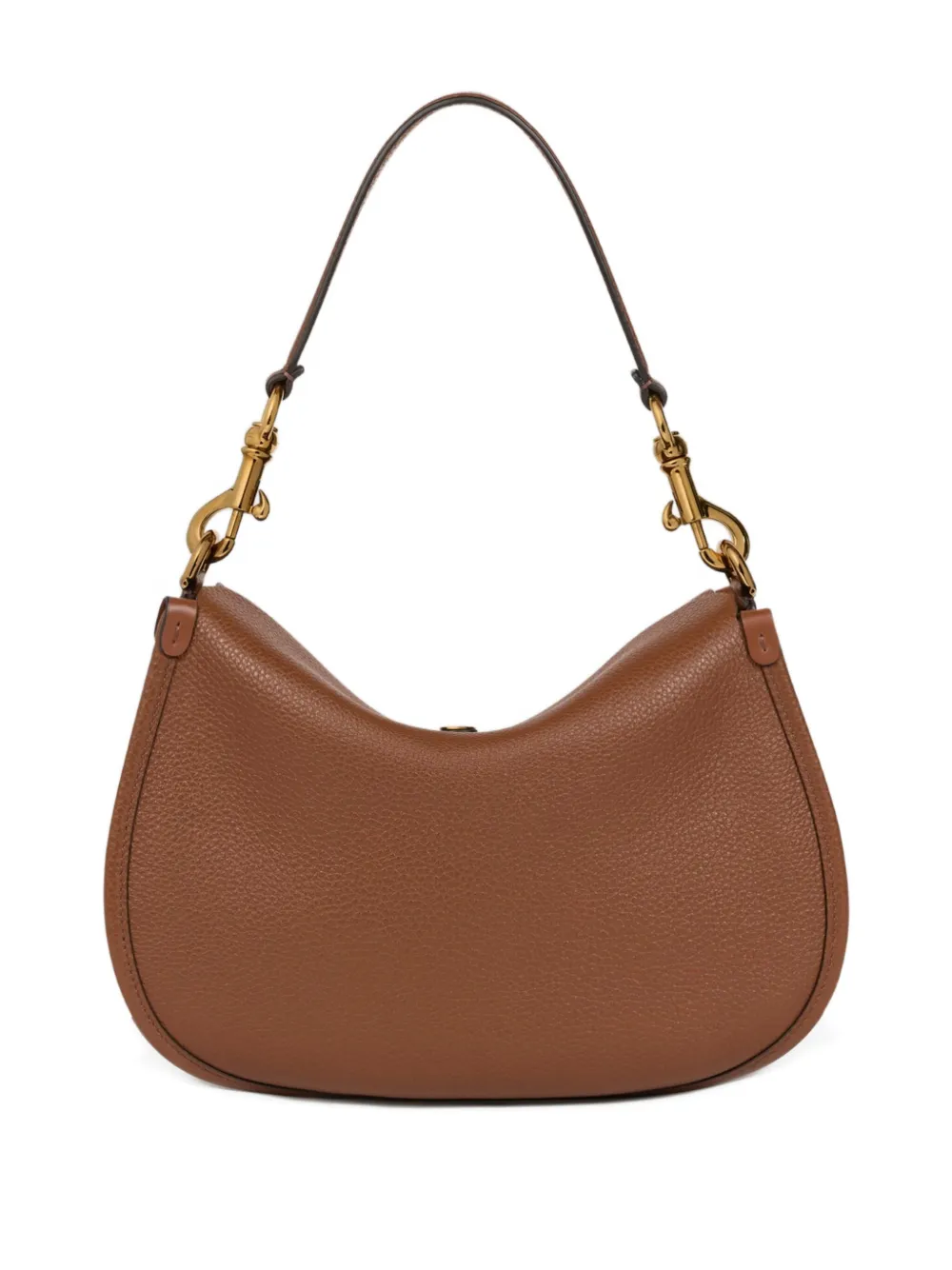 ETRO Pony leren schoudertas met gespsluiting - Bruin