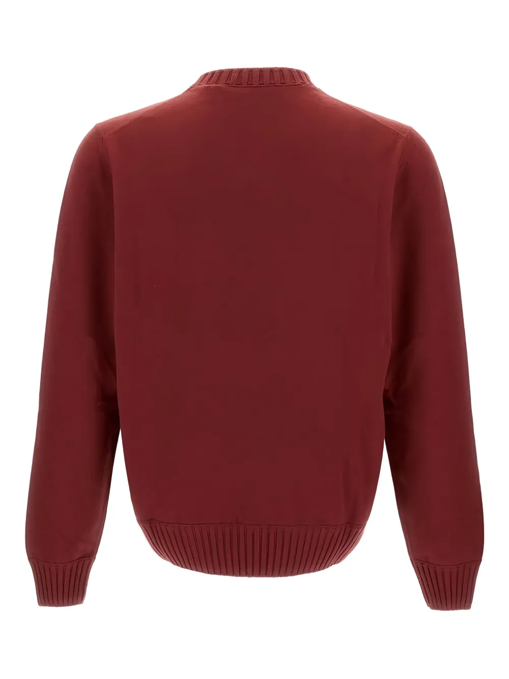Gran Sasso Geribbelde trui met lange mouwen - Rood