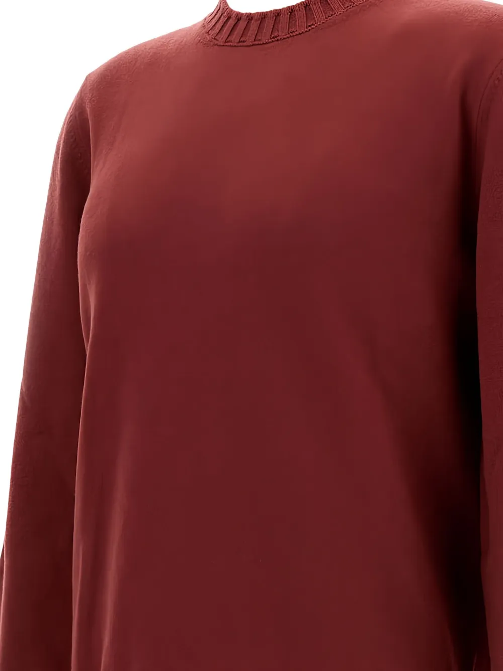 Ribbed Long-Sleeved Sweater