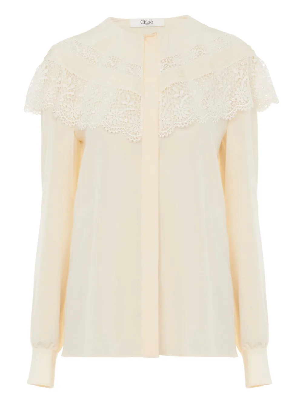 Chloé lace-trimmed blouse | White | Image 1