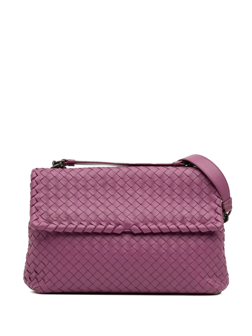 Bottega Veneta Pre-Owned 2012-2025 Medium Nappa Intrecciato Olimpia shoulder bag | Purple | Image 1