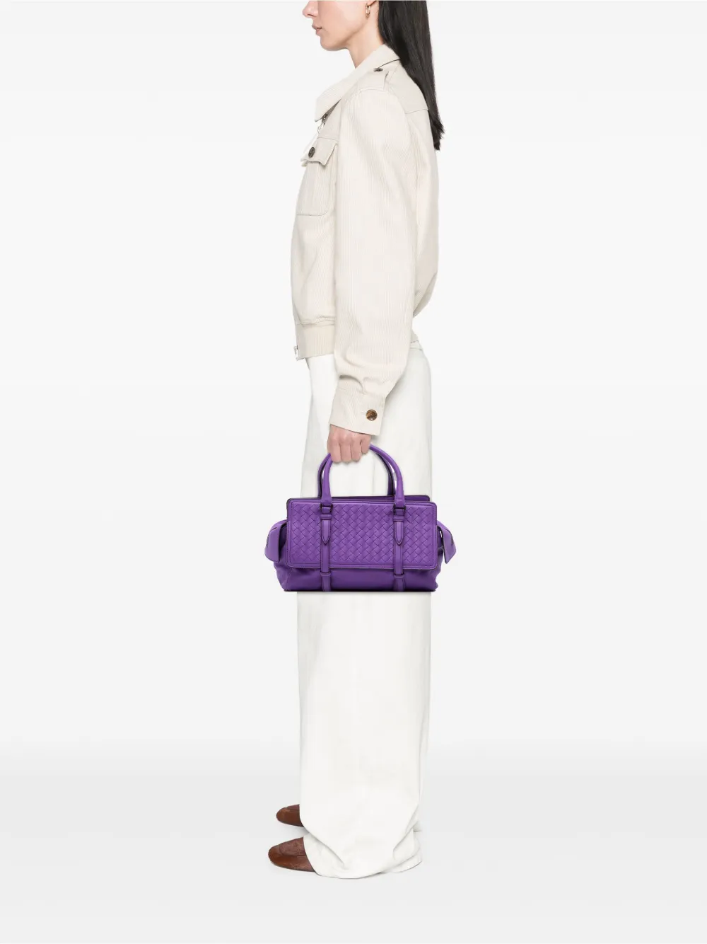 Bottega Veneta Pre-Owned 2012-2025 Small Nappa Intrecciato Monaco satchel | Pre-Owned | Image 2