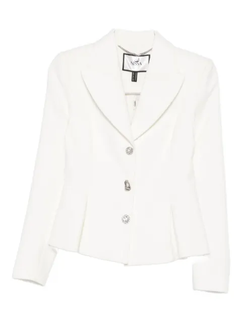 NISSA blazer con botones y detalles de cristal